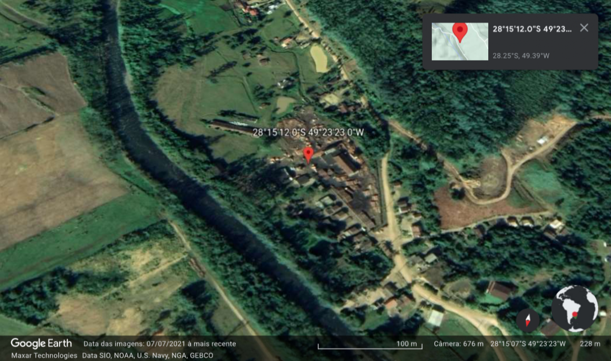 TERRENO RURAL EM ORLEANS/SC - NA LOCALIDADE DE BRUSQUE DO SUL -  COM 35.307,50 M²